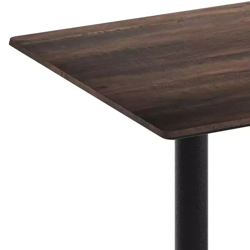 Plateau de table avec technologie TopGuard HPL et piètement hauteur bar