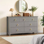 Buffet moderne blanc de 140 cm avec portes vitrées et rangement, Table d'entrée en bois robuste, Organisateur de cuisine multifonctionnel pour chambre à coucher et salon