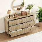 Buffet moderne blanc de 140 cm avec portes vitrées et rangement, Table d'entrée en bois robuste, Organisateur de cuisine multifonctionnel pour chambre à coucher et salon
