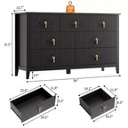 Buffet moderne blanc de 140 cm avec portes vitrées et rangement, Table d'entrée en bois robuste, Organisateur de cuisine multifonctionnel pour chambre à coucher et salon