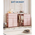 Étagère de rangement à 16 tiroirs en fer + MDF, tissu, pieds réglables, grande capacité, organisateur de rangement pour la maison