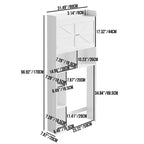 Meuble de rangement sur pied pour WC avec étagère réglable, meuble gain de place pour salle de bain avec portes doubles et étagères ouvertes, blanc