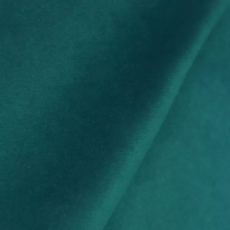 Chaise de salle à manger en velours paon